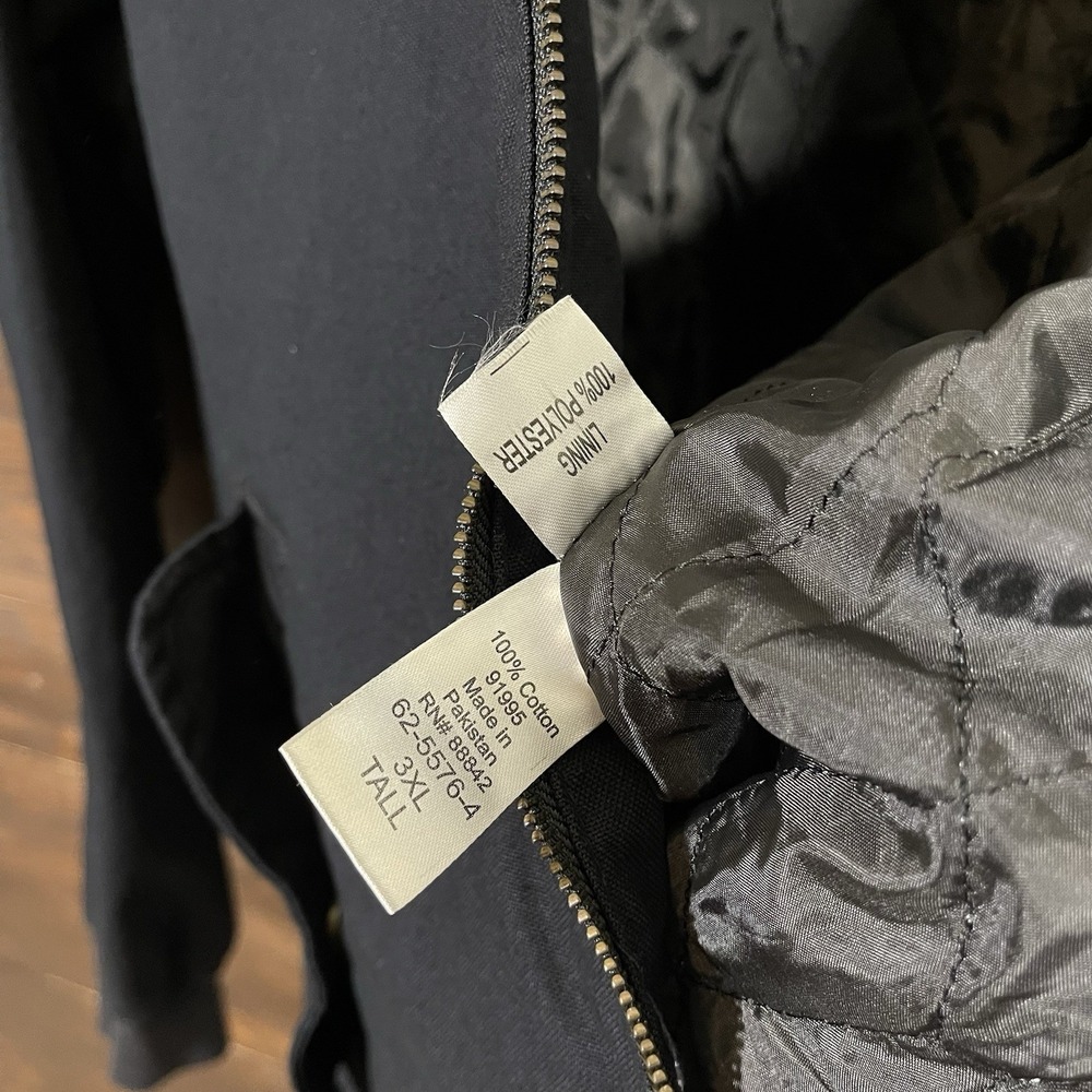 Boulder Creek Trading‎ Company Black Canvas Hooded Jacket - Picture 8 of 8
